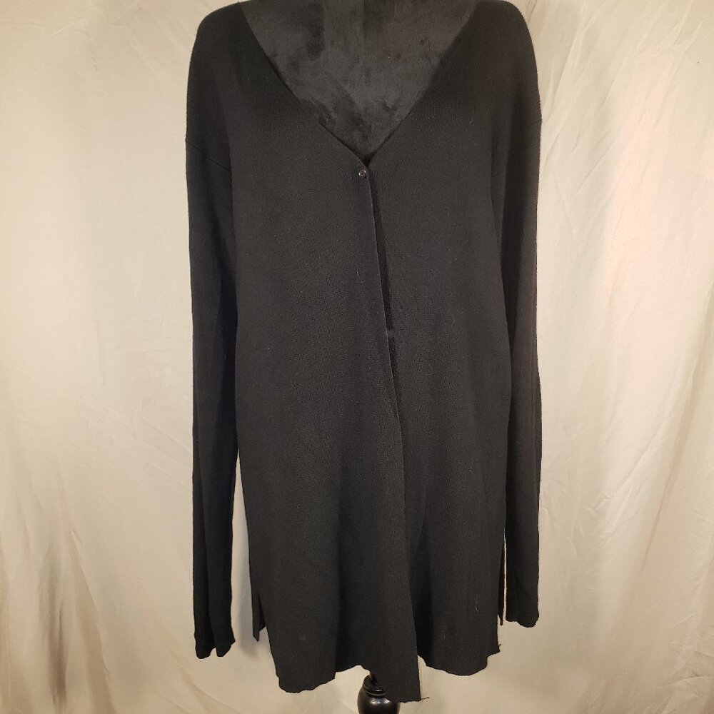 Victoria Lynn Black Cardigan, Size M
